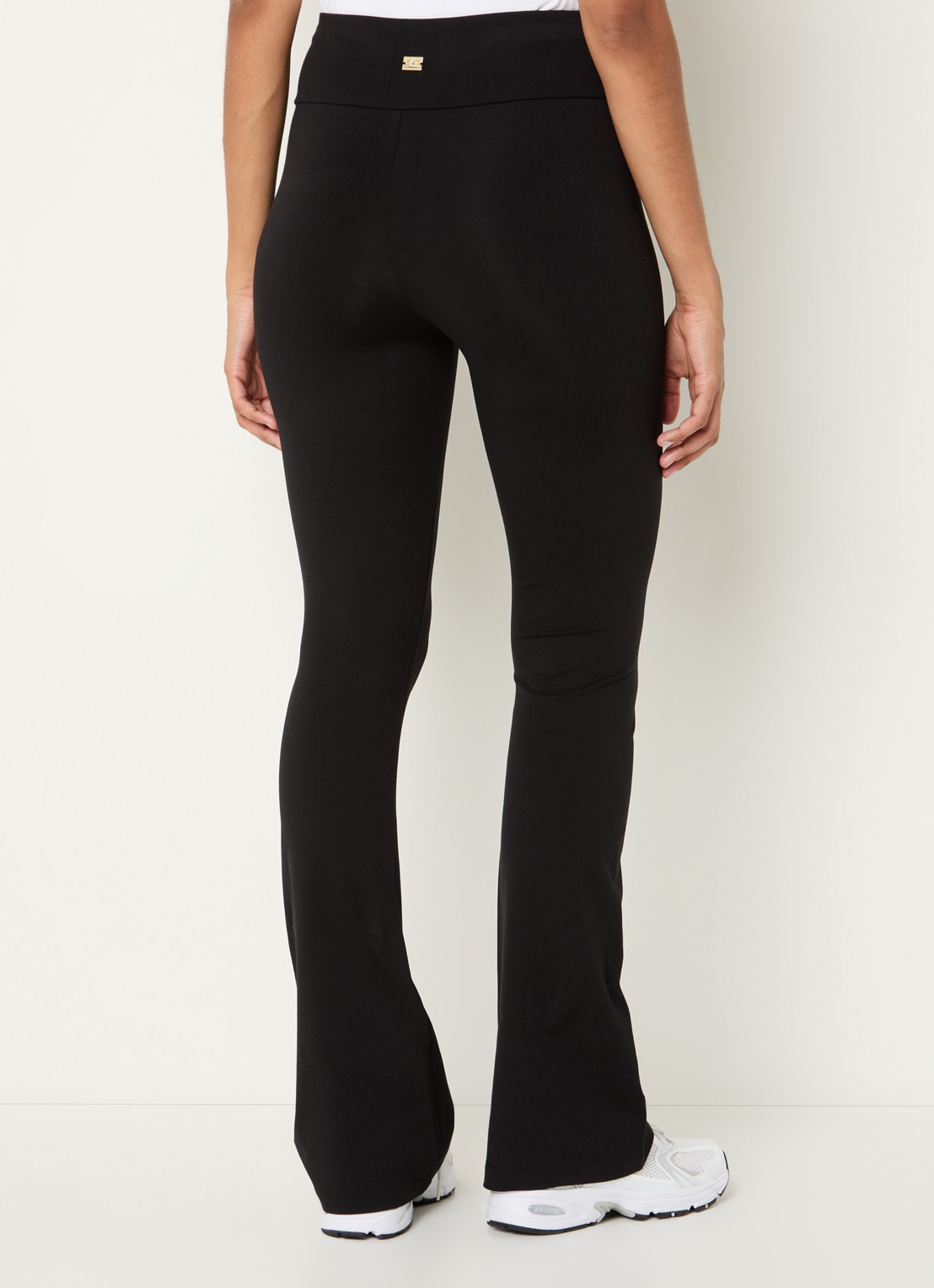 Armani High waist trainingslegging met logo - achterkant zwart