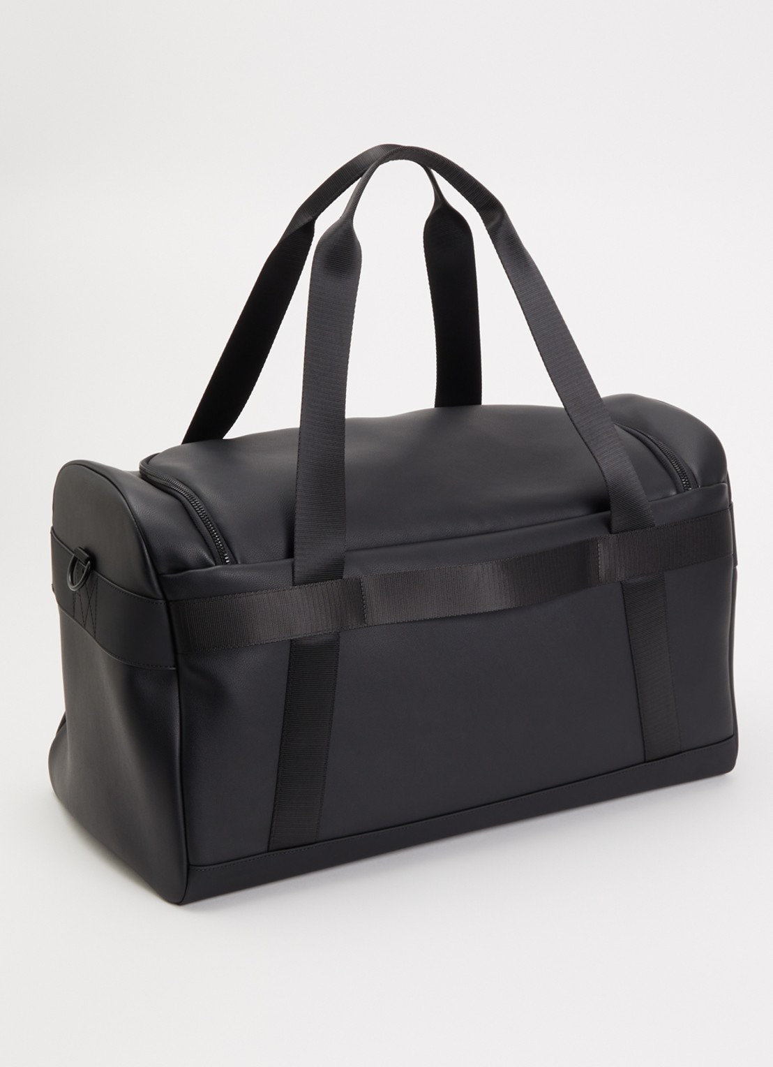 Armani Holdall weekendtas met afneembare schouderriem - achterkant donkergrijs