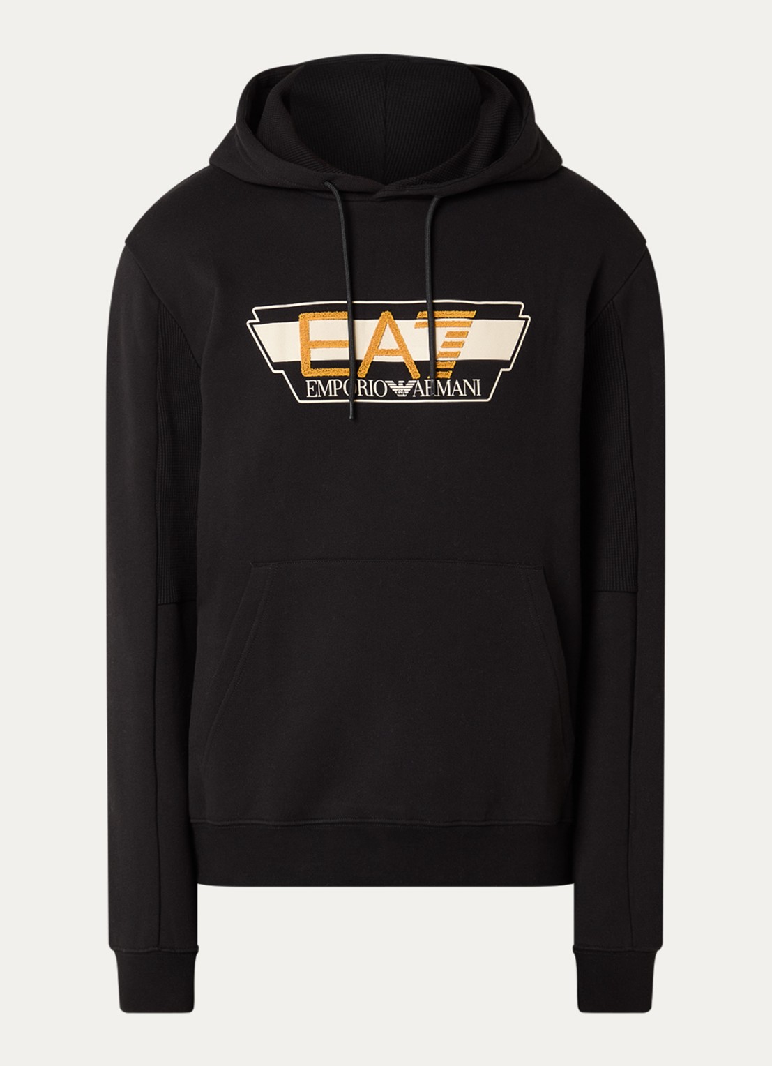 Armani Hoodie met 3D logoprint - voorkant 2 zwart