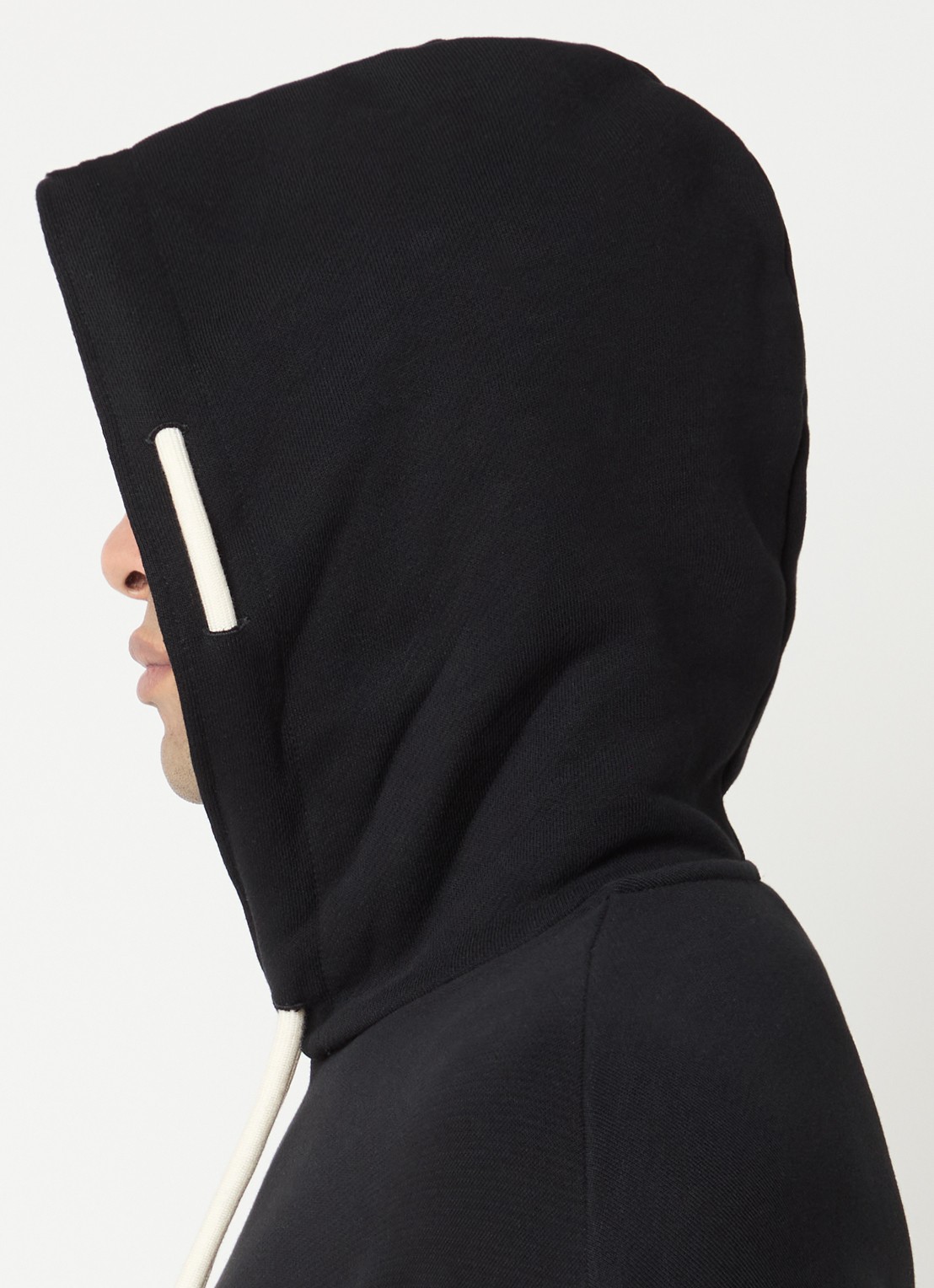 Armani Hoodie met logo en print - detail 5 zwart