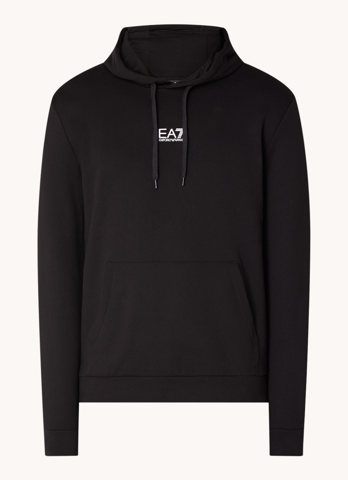 Armani Hoodie met logo - voorkant 4 zwart