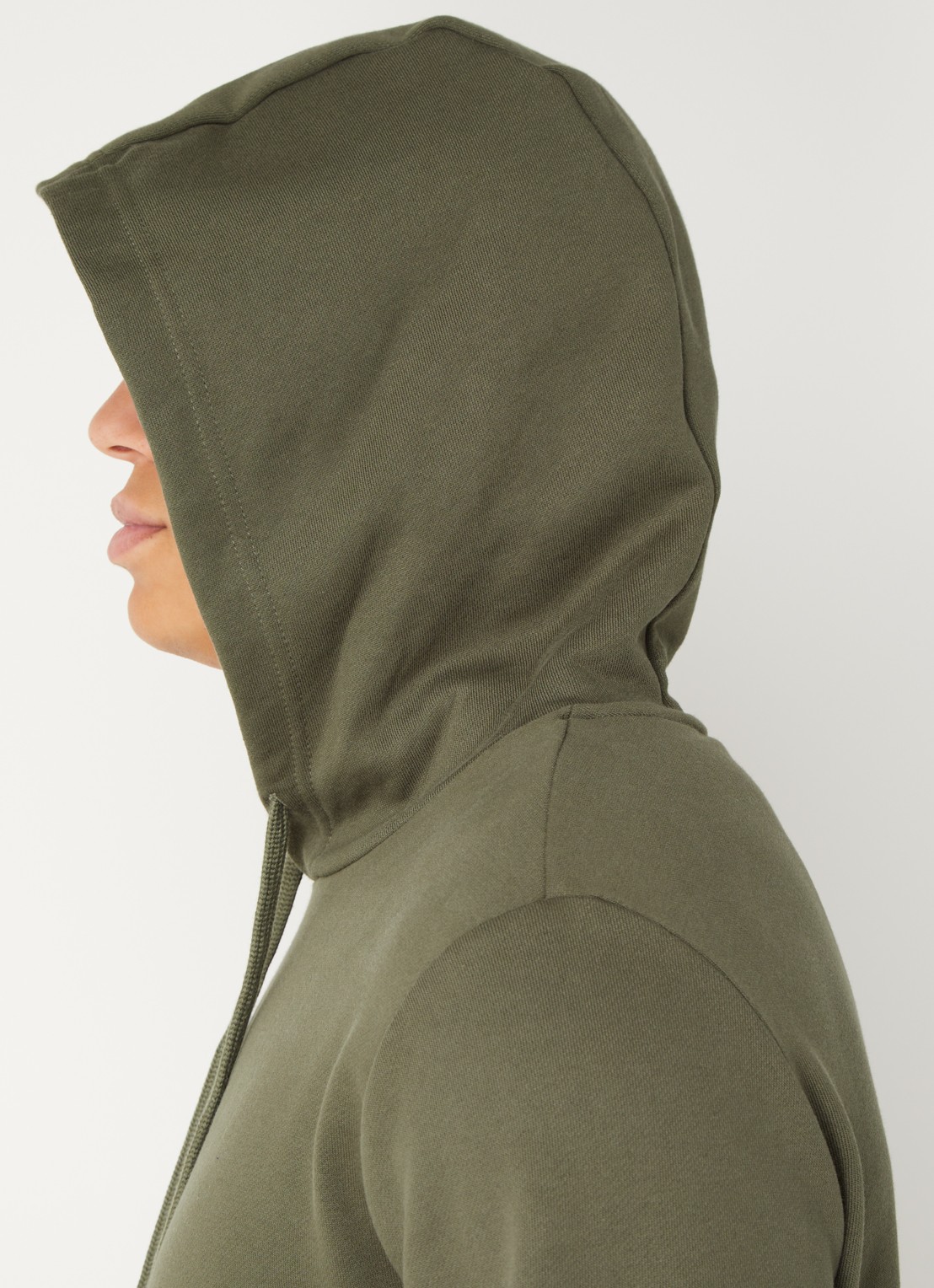 Armani Hoodie met logo - detail 5 legergroen