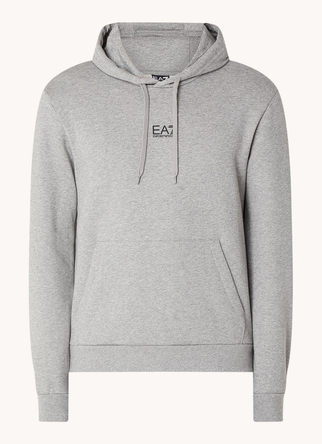 Armani Hoodie met logo - voorkant grijsmele