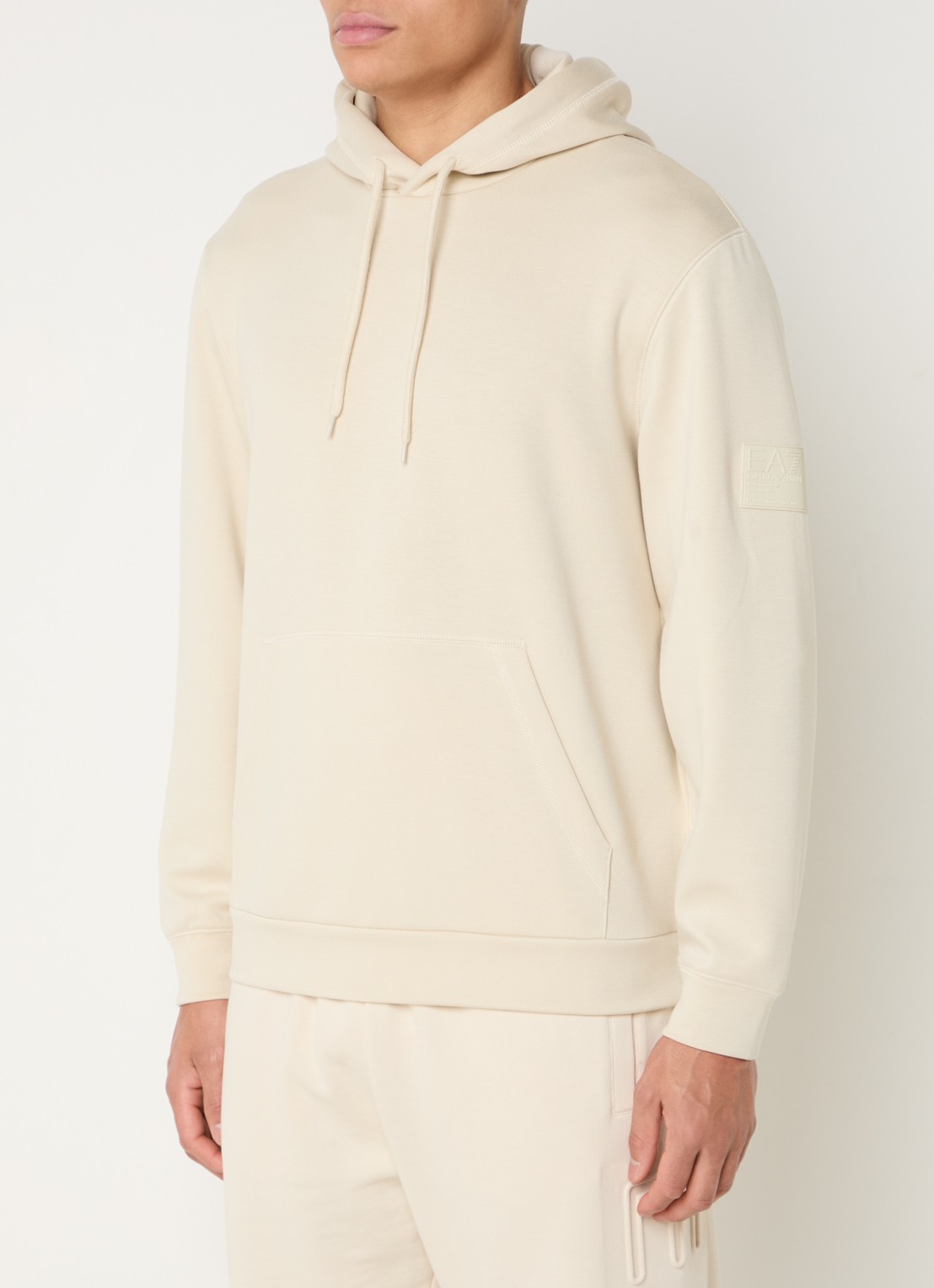 Armani Hoodie met logo - detail 2 beige