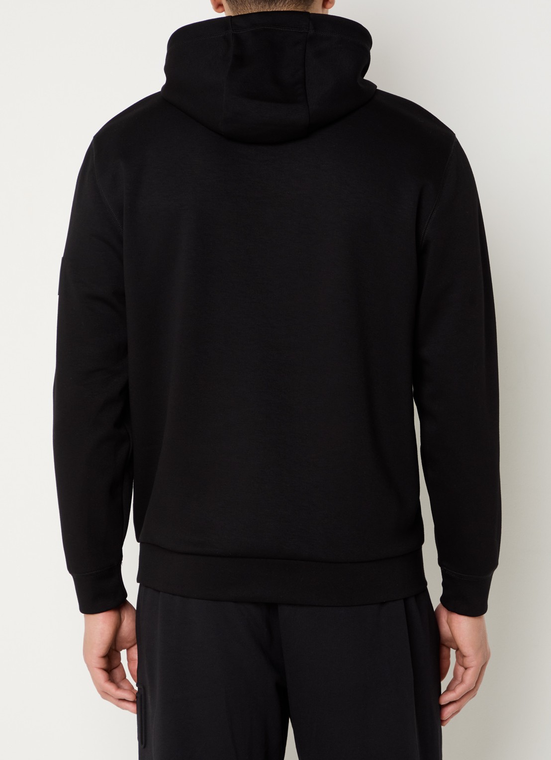 Armani Hoodie met logo - achterkant zwart