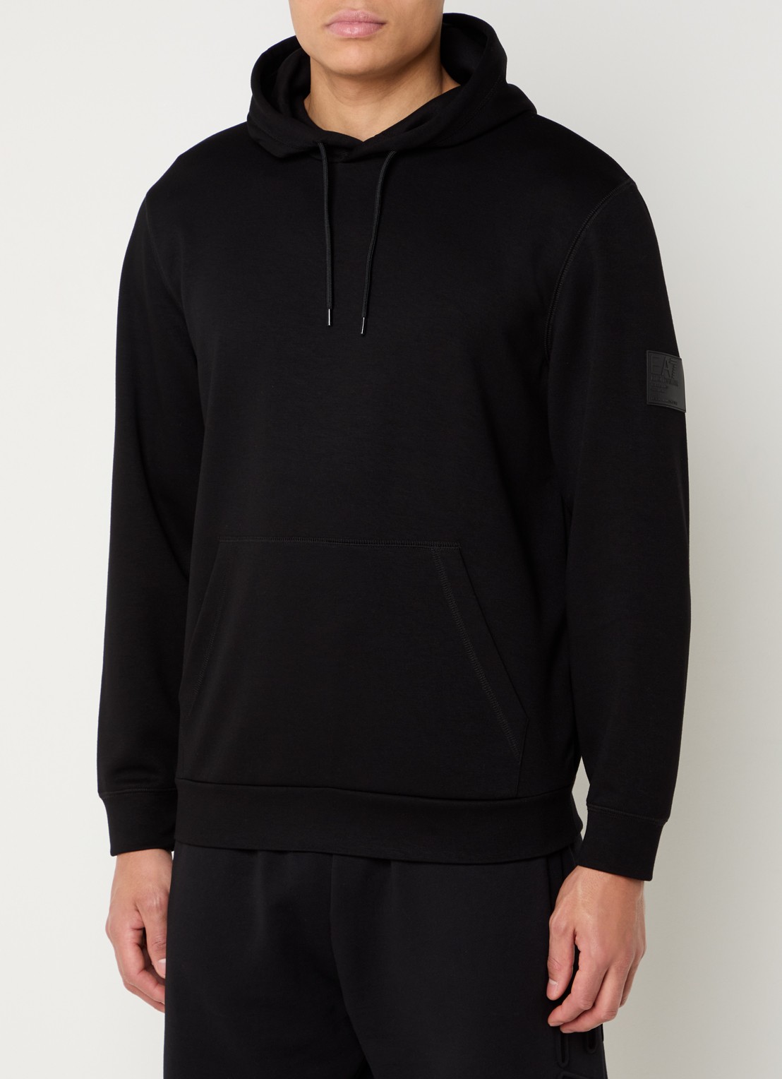 Armani Hoodie met logo - detail 2 zwart