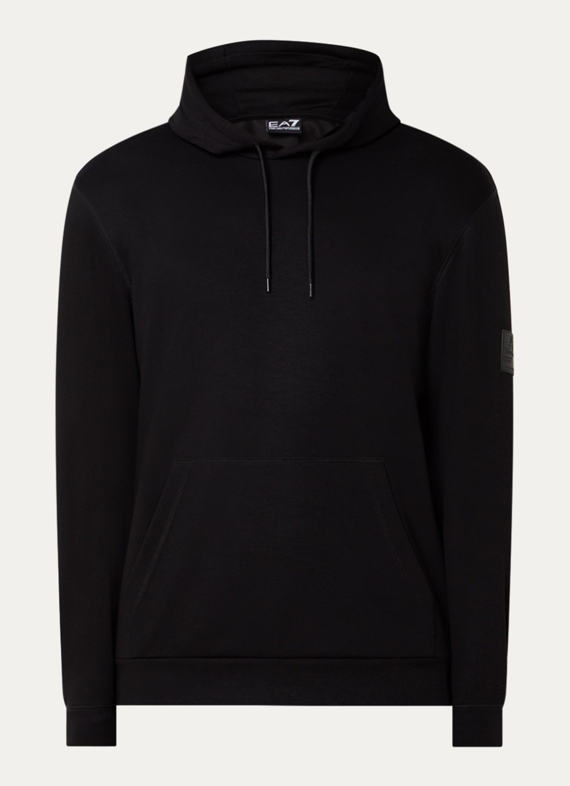 Armani Hoodie met logo - voorkant 4 zwart