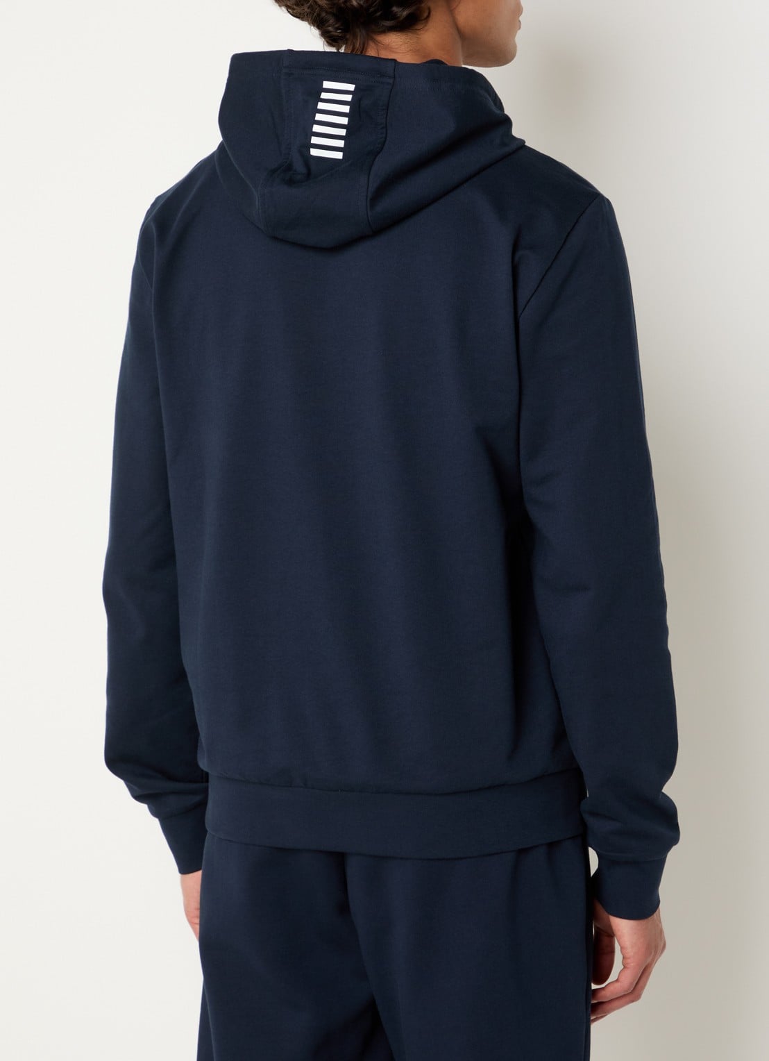 Armani Hoodie met logo - achterkant donkerblauw