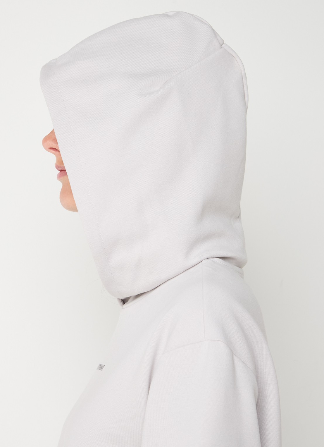 Armani Hoodie met logo - detail 2 lichtgrijs