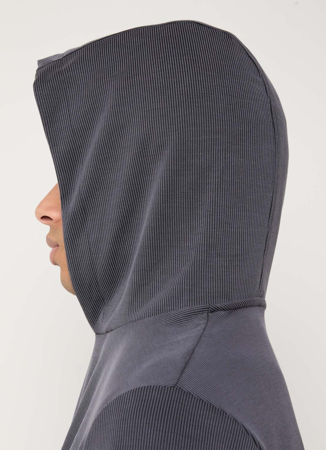Armani Hoodie met logo - detail 2 antraciet