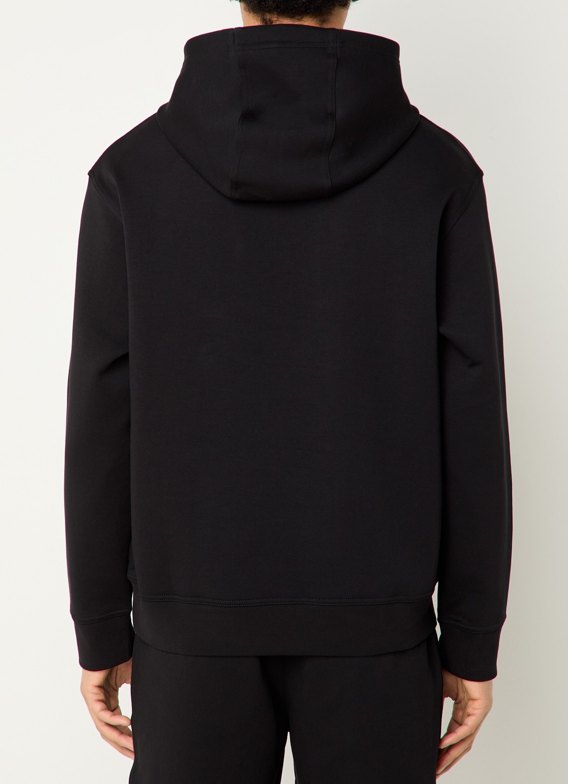 Armani Hoodie met logoborduring - achterkant 5 zwart