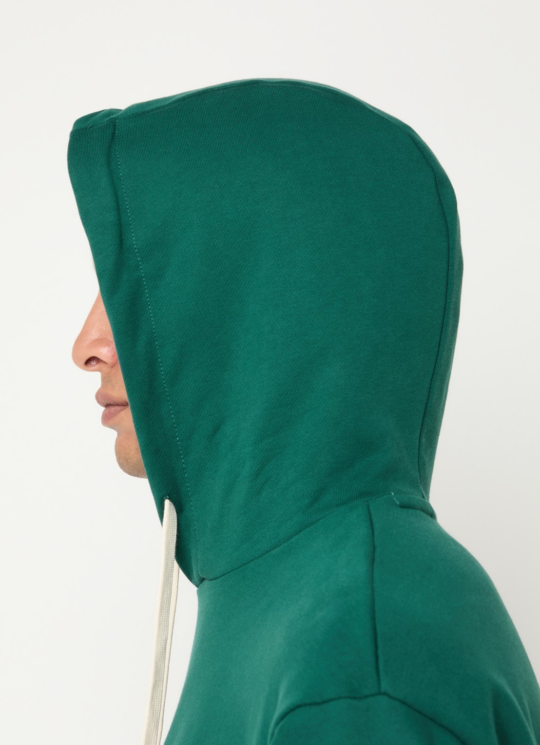 Armani Hoodie met logoprint en kangeroezak - detail 5 donkergroen