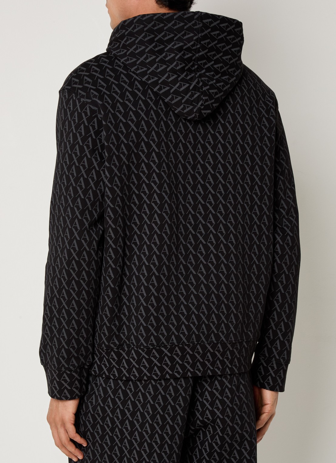 Armani Hoodie met logoprint - achterkant 5 zwart