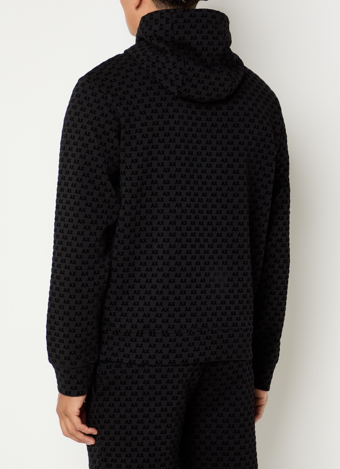 Armani Hoodie met logoprint - achterkant 5 zwart