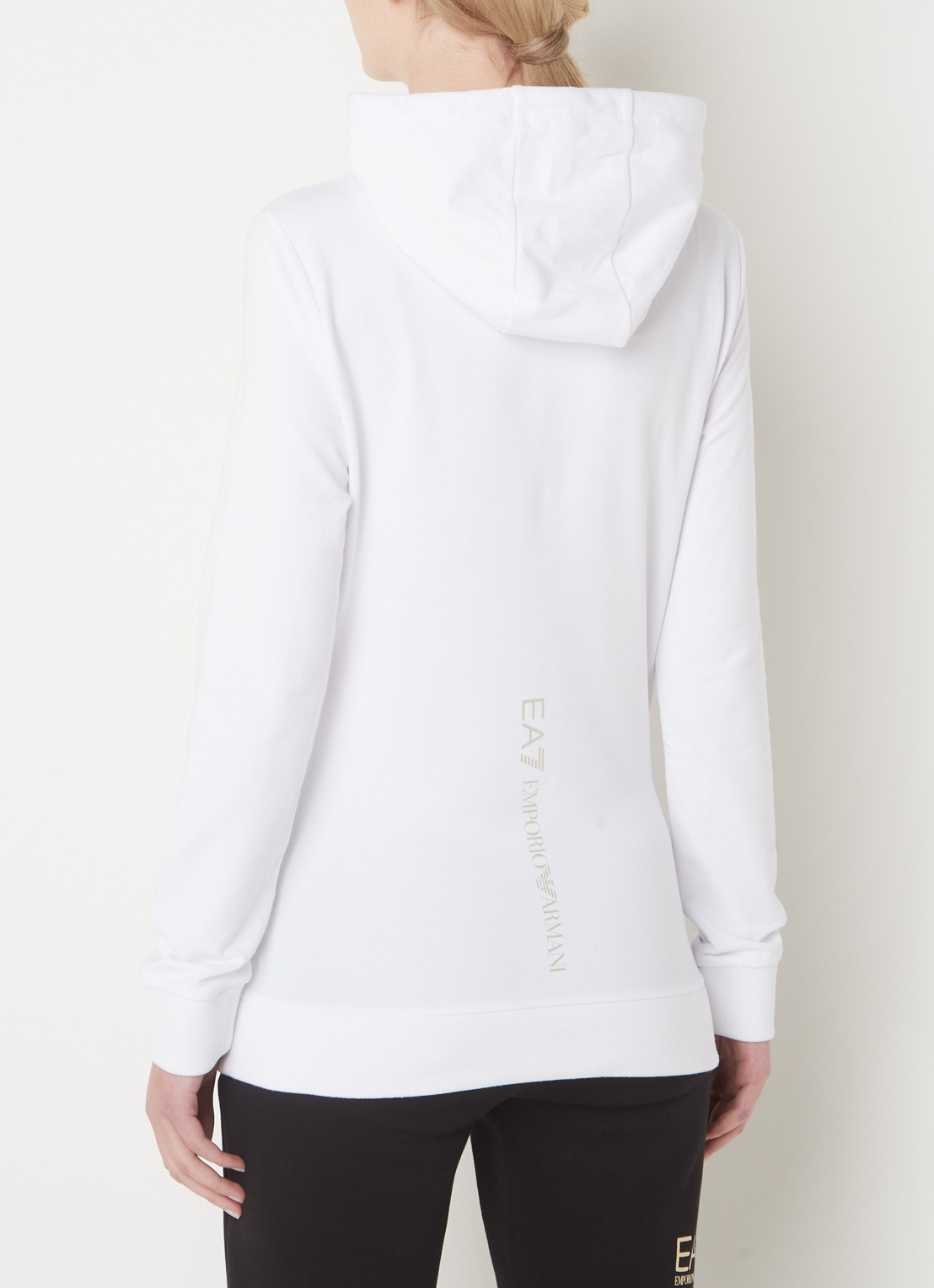 Armani Hoodie met logoprint - achterkant 3 wit