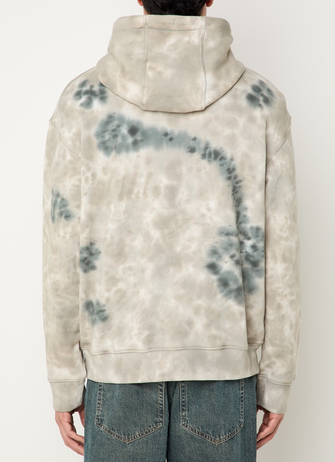 Armani Hoodie met print - achterkant grijs