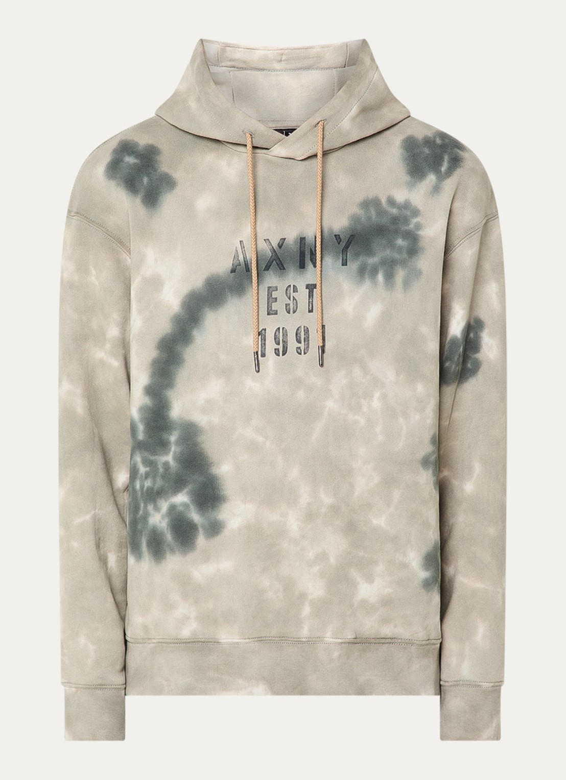 Armani Hoodie met print - voorkant 4 grijs