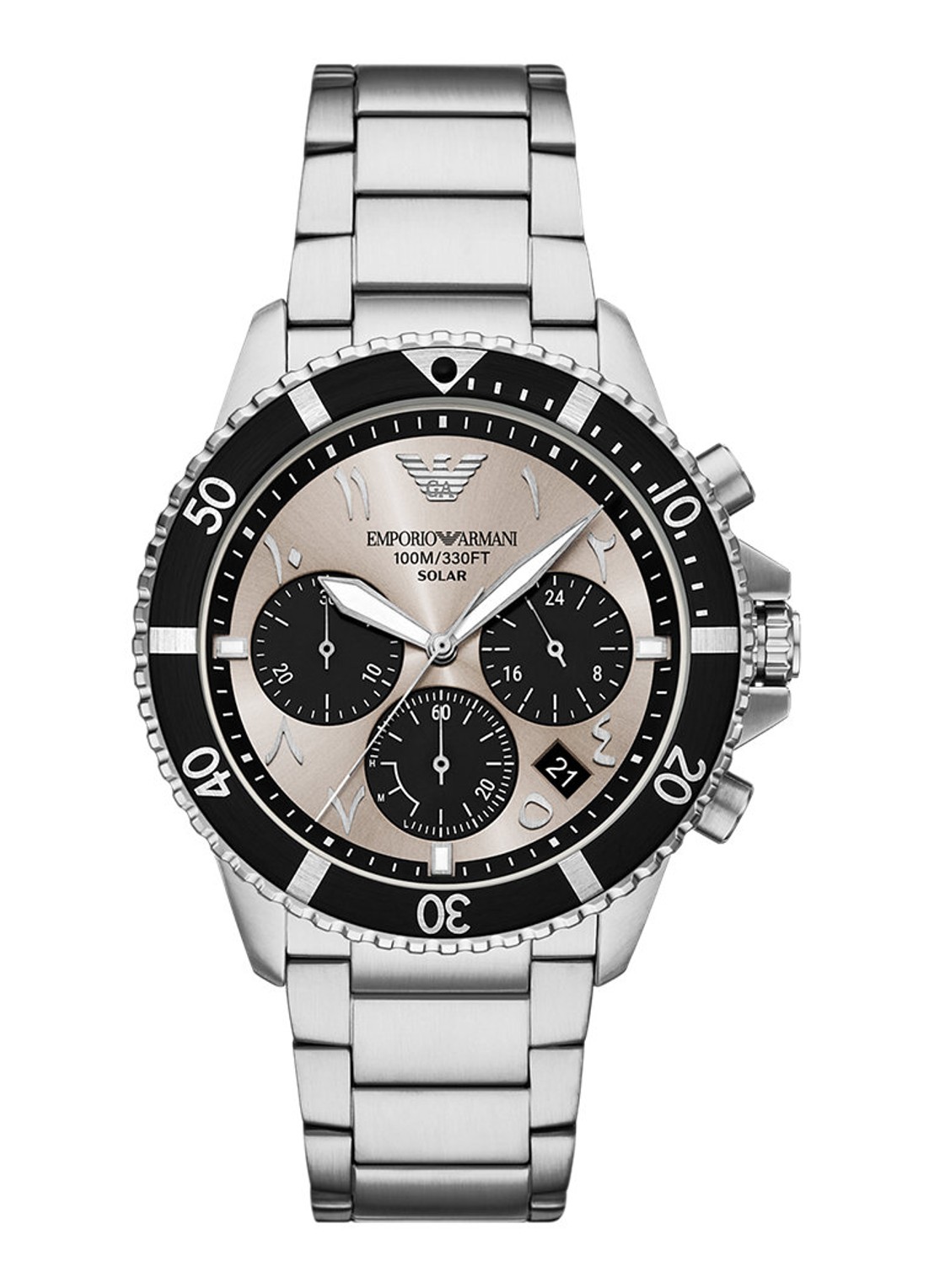 Armani Horloge AR11722 - voorkant zilver