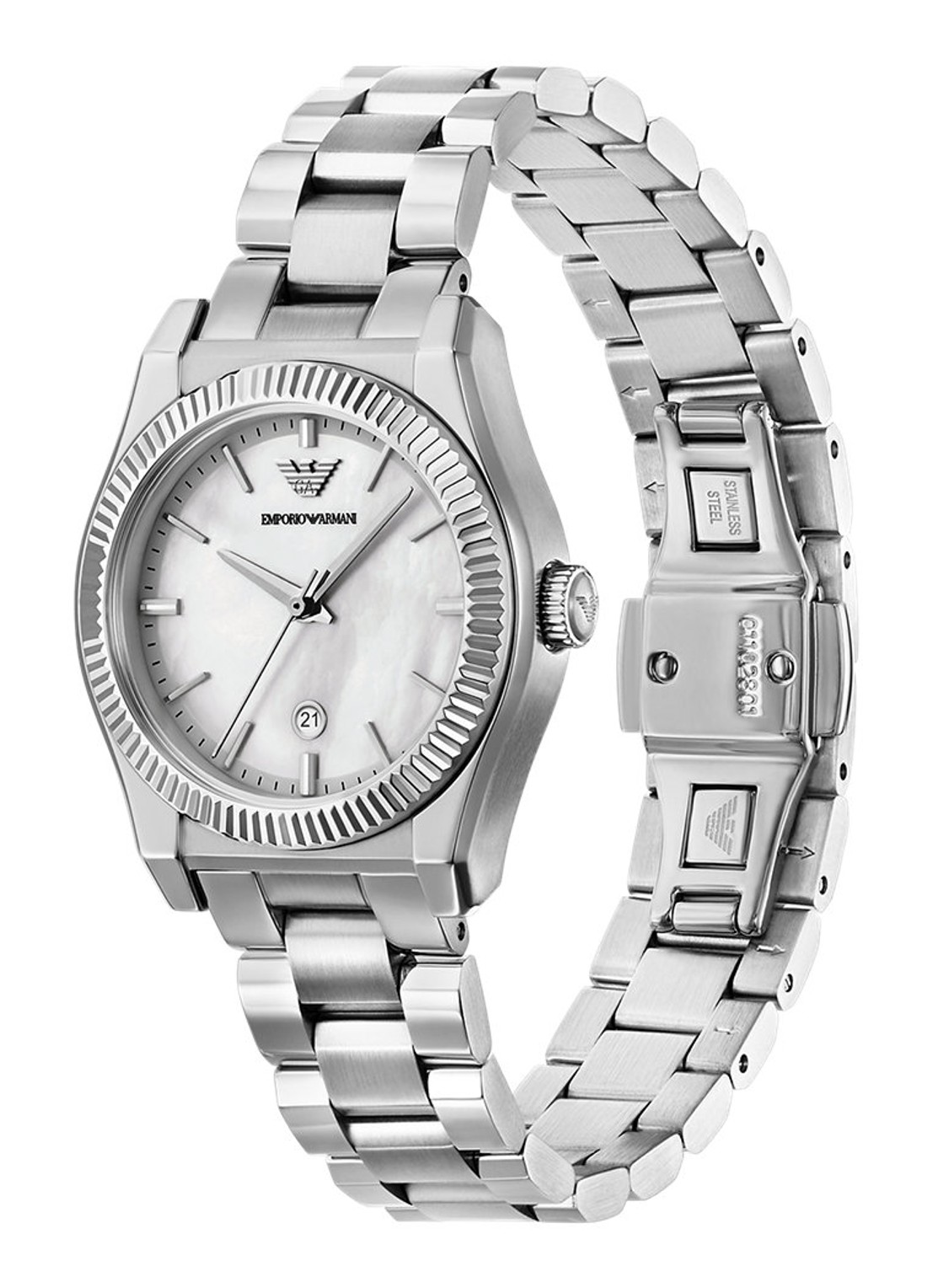 Armani Horloge AR11723 - detail 4 zilver