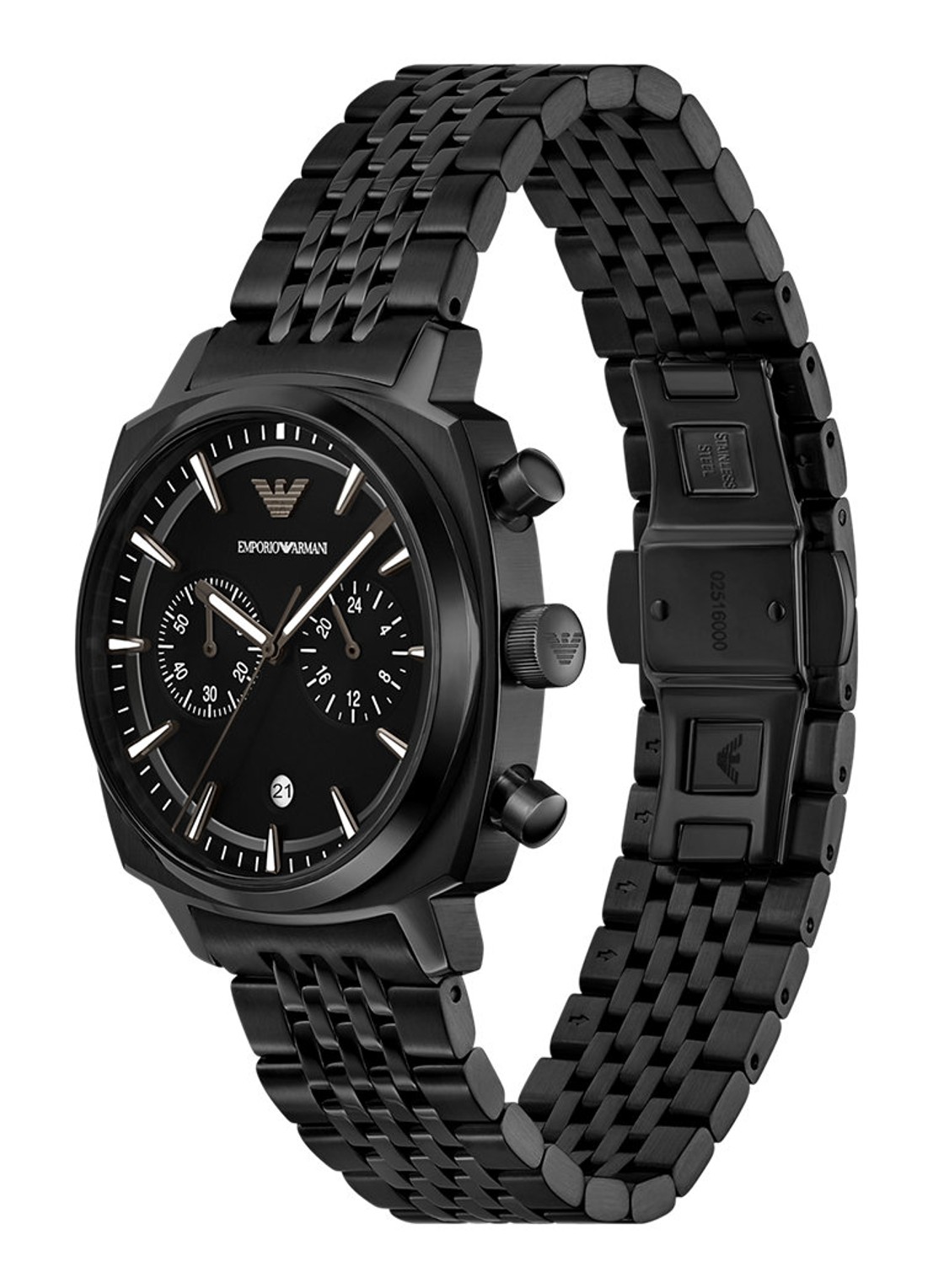 Armani Horloge AR11727 - detail 4 zwart