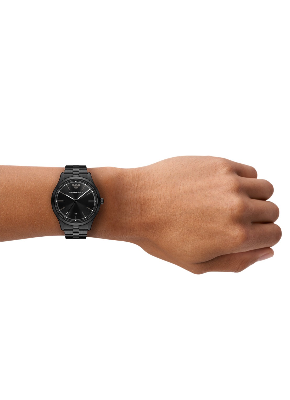 Armani Horloge AR11736 - detail 4 zwart