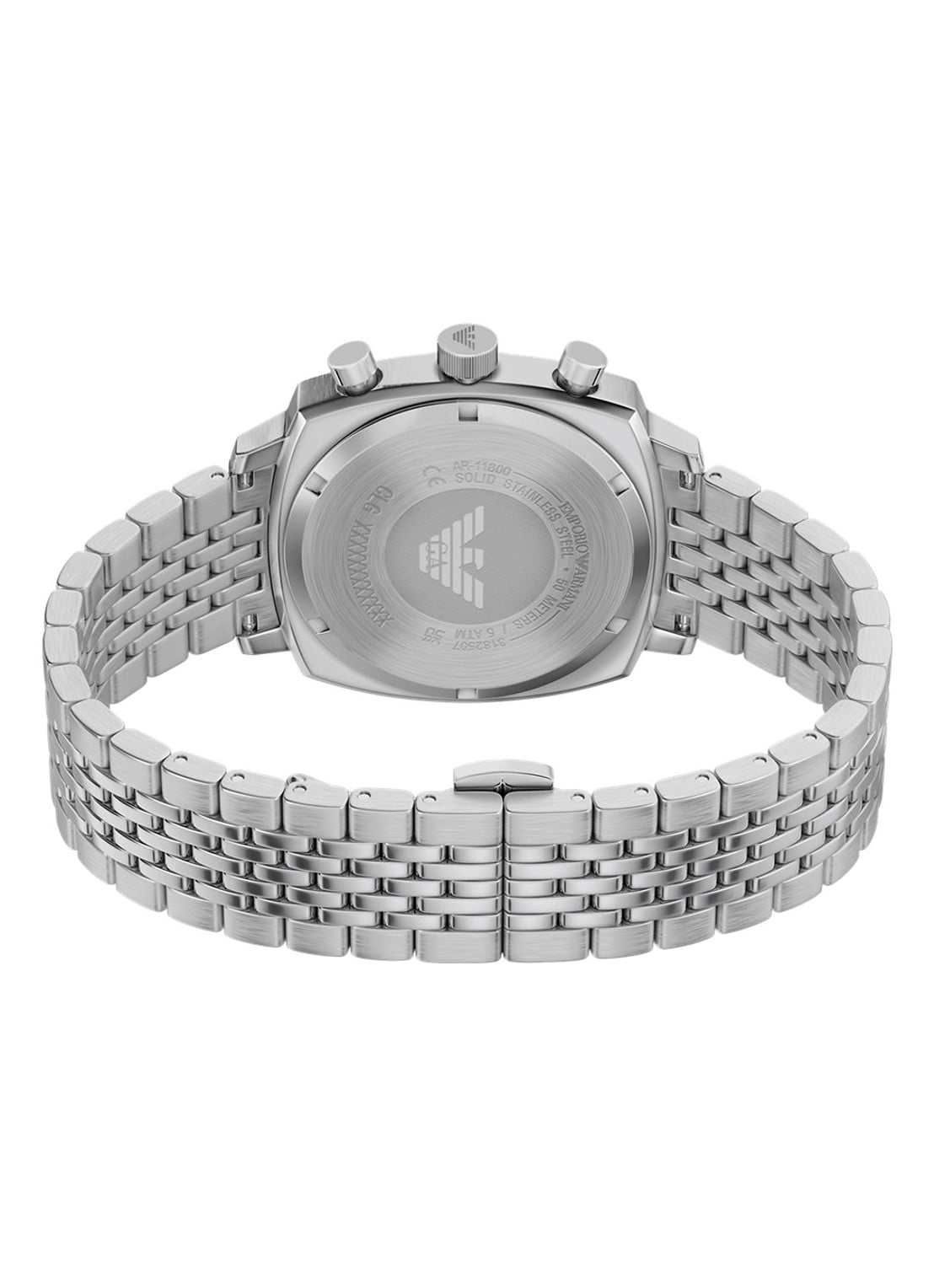 Armani Horloge AR11800 - detail 3 zilver