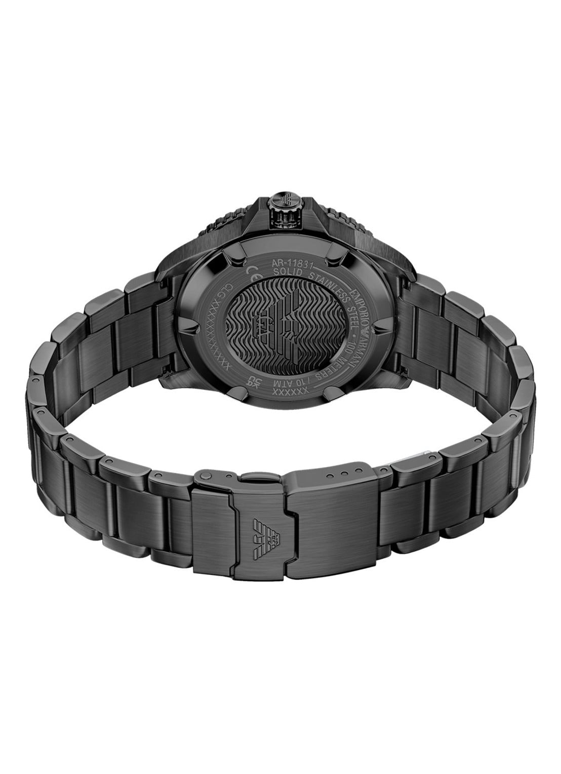 Armani Horloge AR11831 - detail 5 zwart
