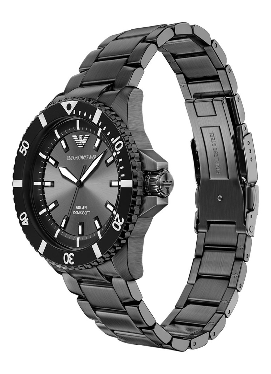 Armani Horloge AR11831 - detail 6 zwart