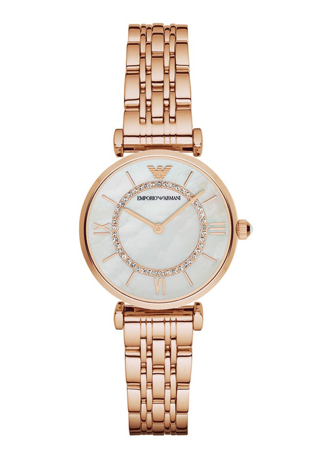 Armani Horloge AR1909 - voorkant 3 roségoud