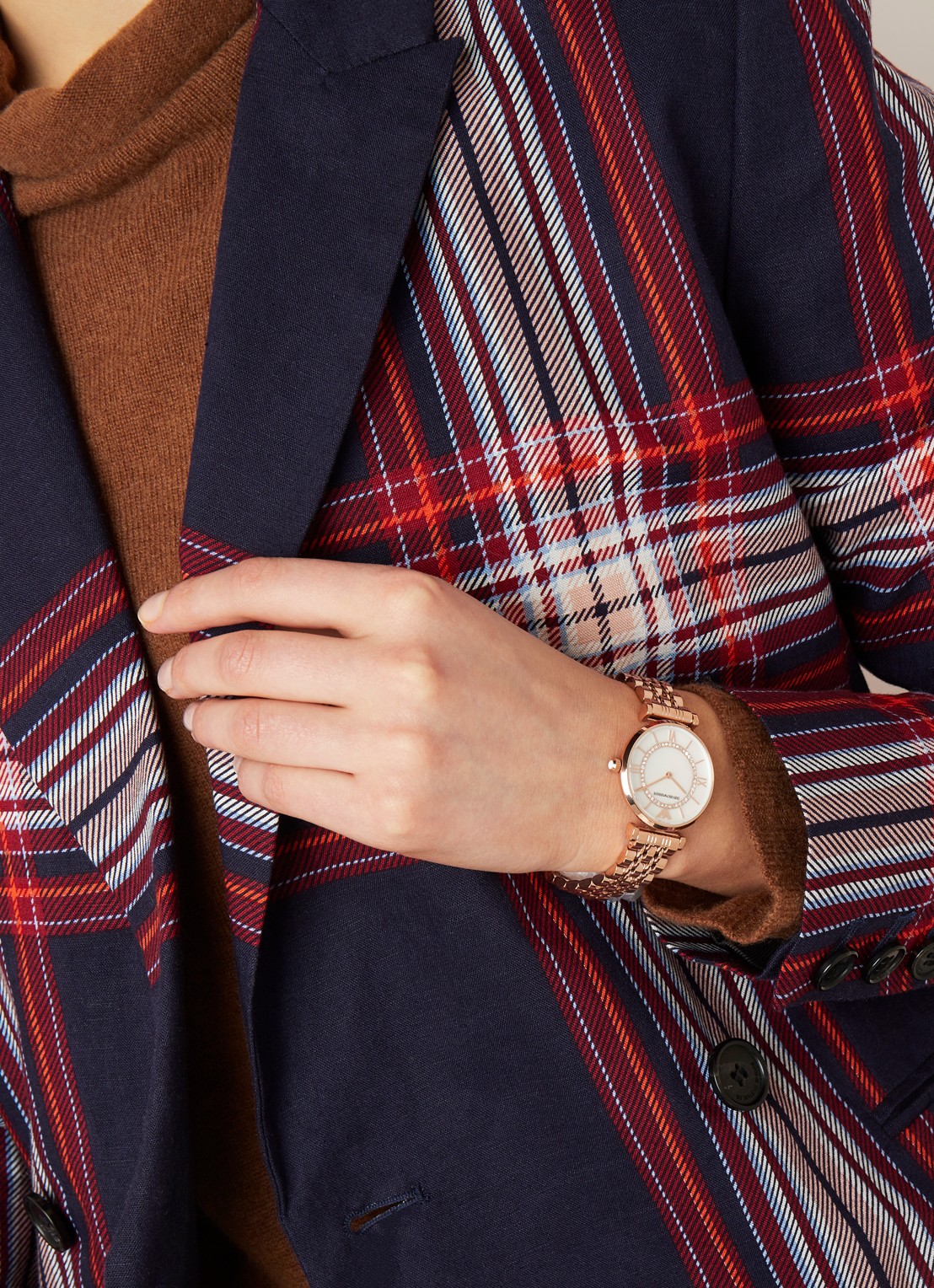 Armani Horloge AR1909 - voorkant 4 roségoud