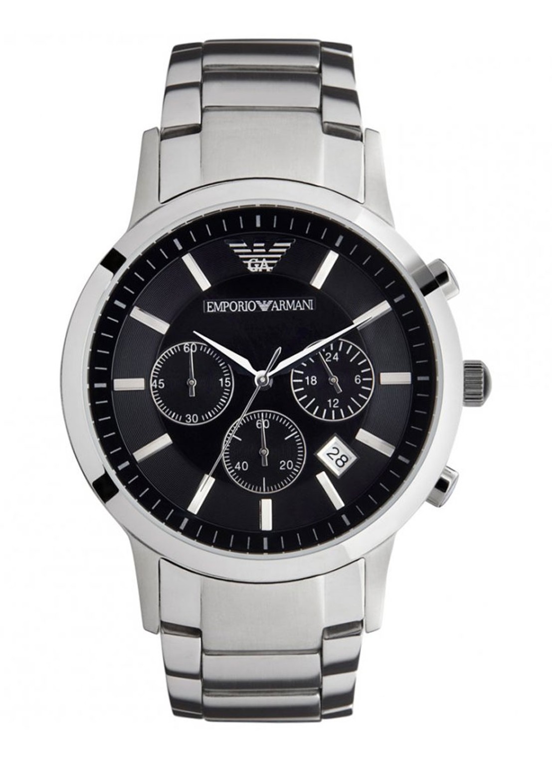 Armani Horloge AR2434 - voorkant zilver
