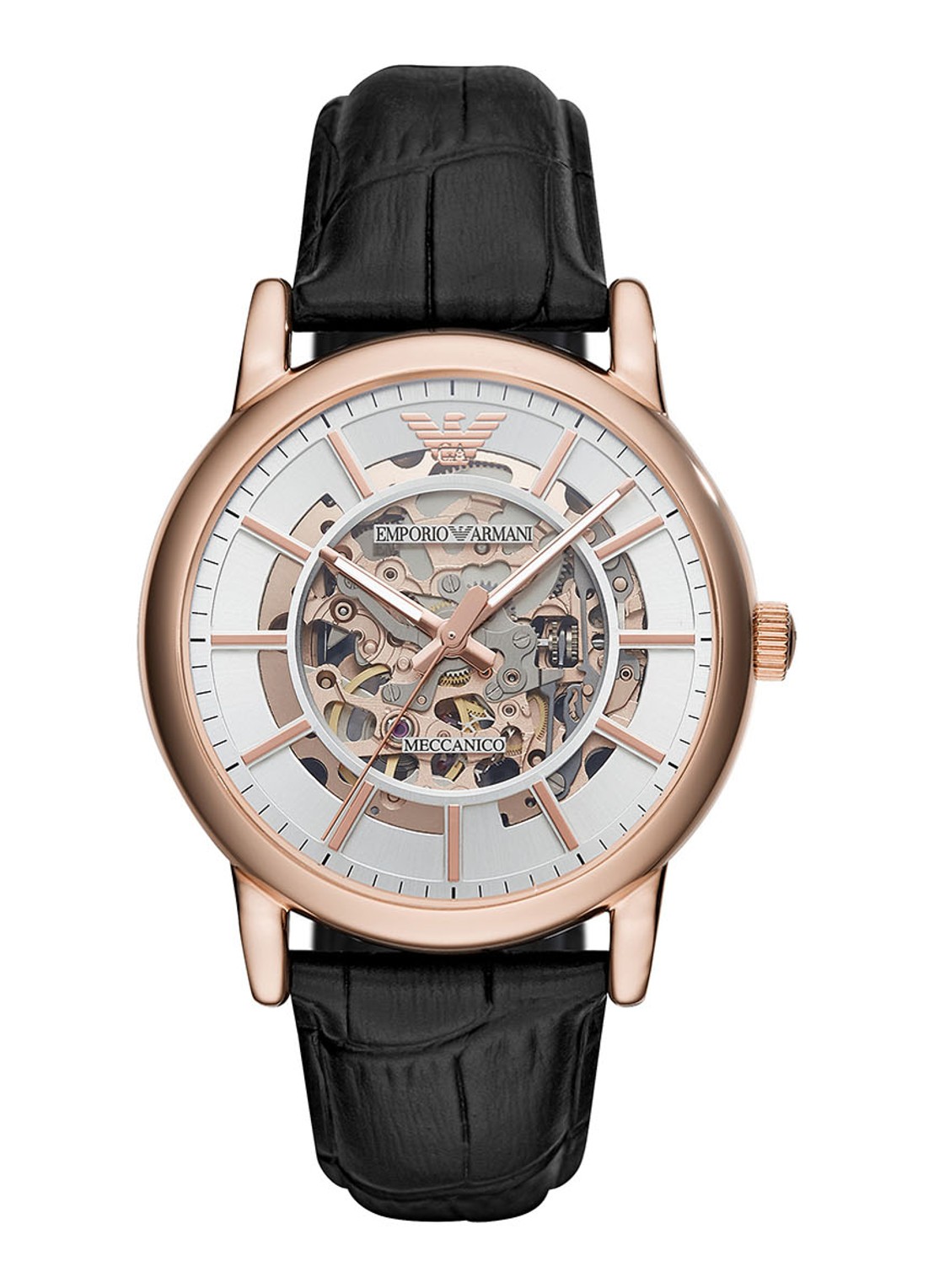 Armani Horloge AR60007 - voorkant 3 roségoud