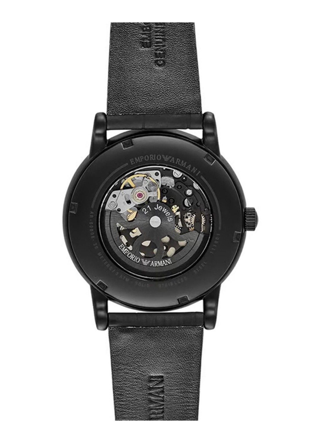 Armani Horloge AR60008 - detail 2 zwart