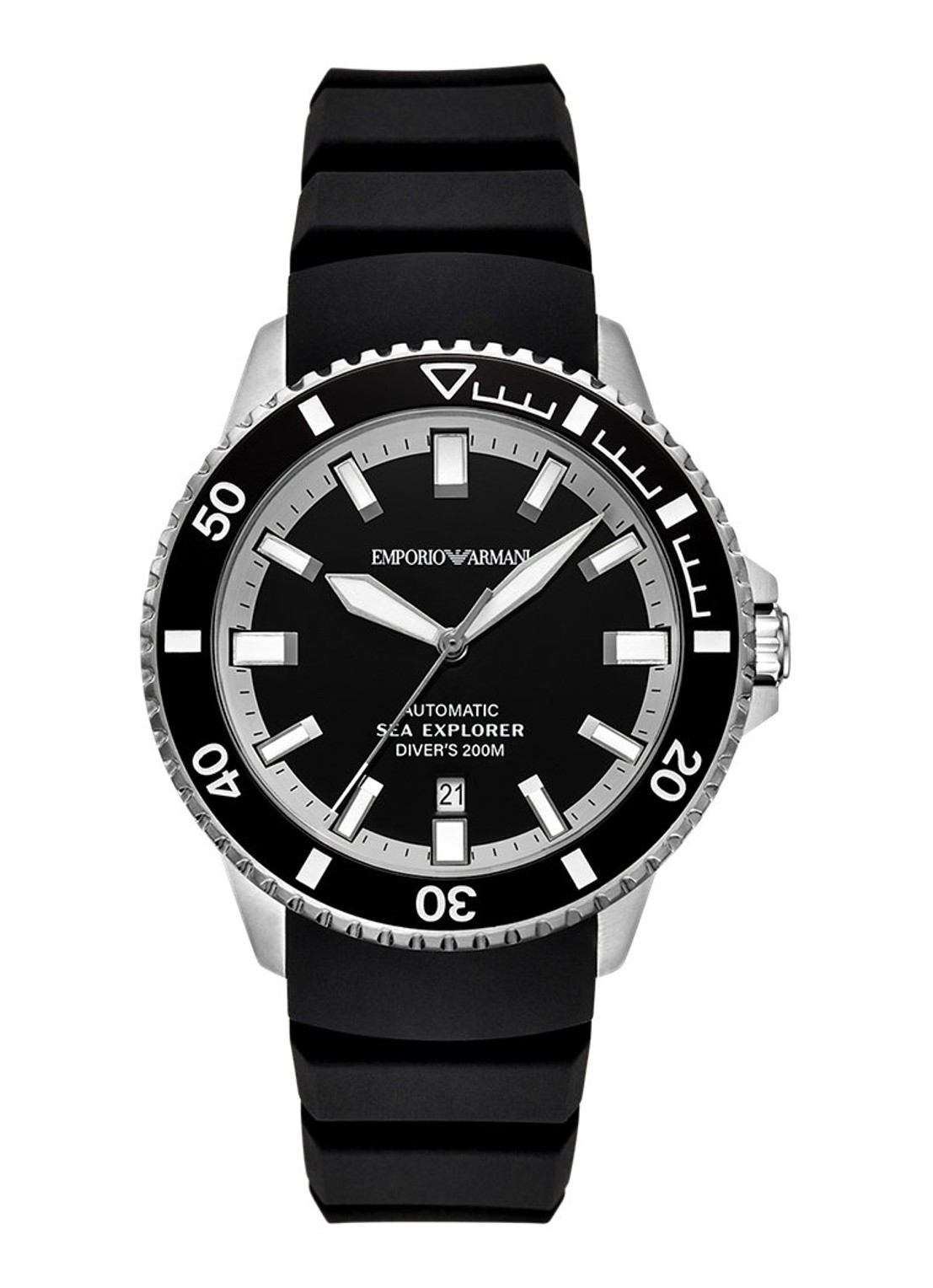 Armani Horloge AR60086 - voorkant 6 zilver