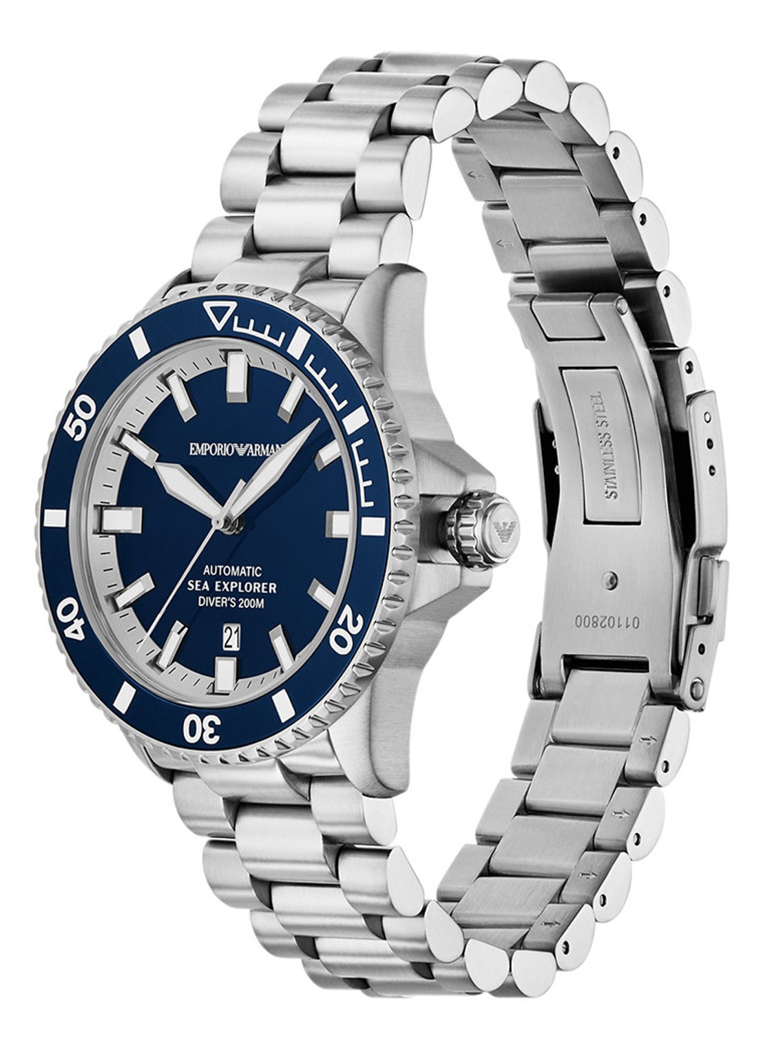 Armani Horloge AR60087 - detail 5 zilver