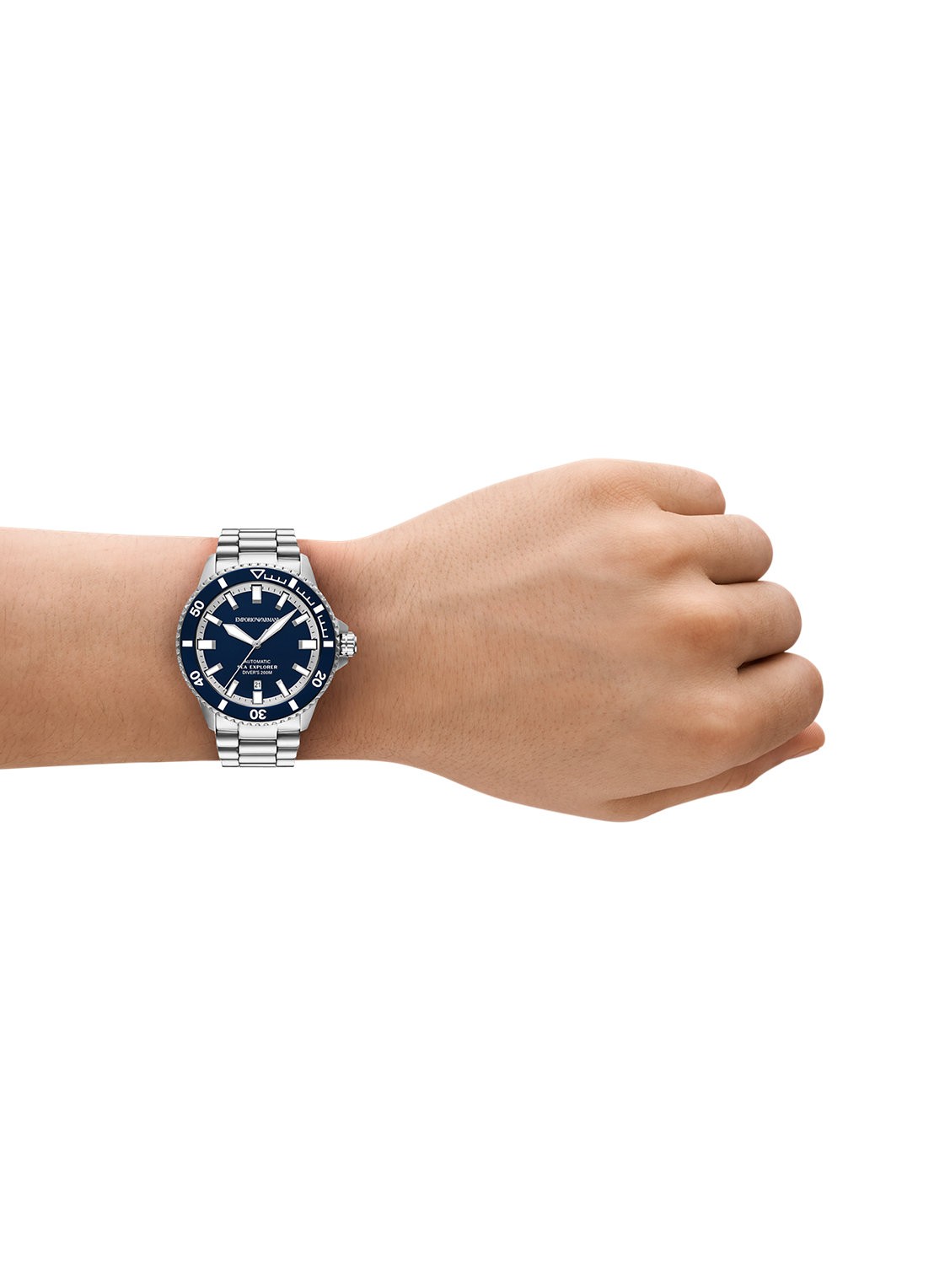 Armani Horloge AR60087 - detail 6 zilver