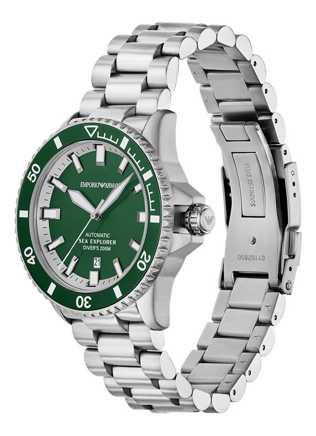 Armani Horloge AR60088 - detail 5 zilver
