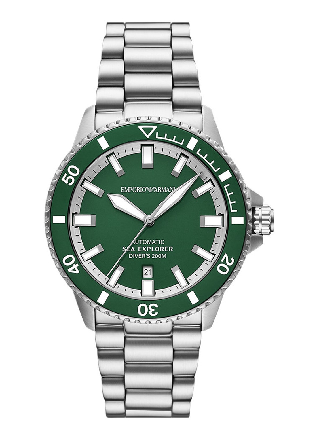Armani Horloge AR60088 - voorkant zilver