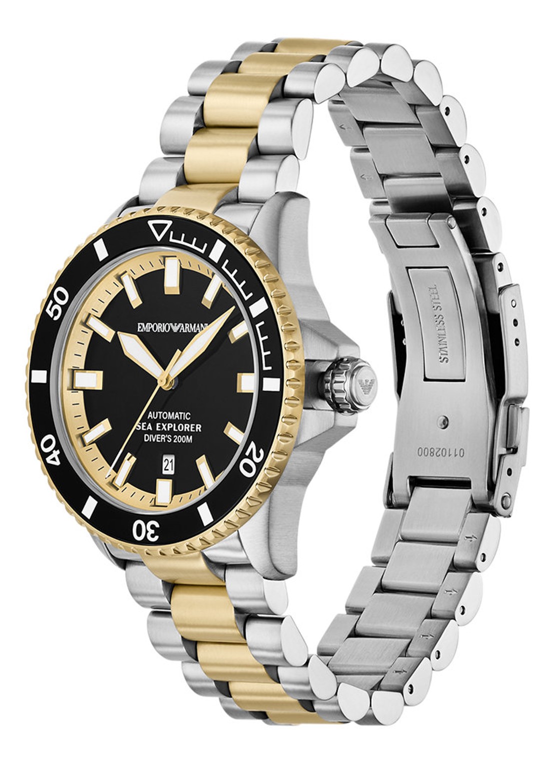 Armani Horloge AR60089 - detail 5 zilver