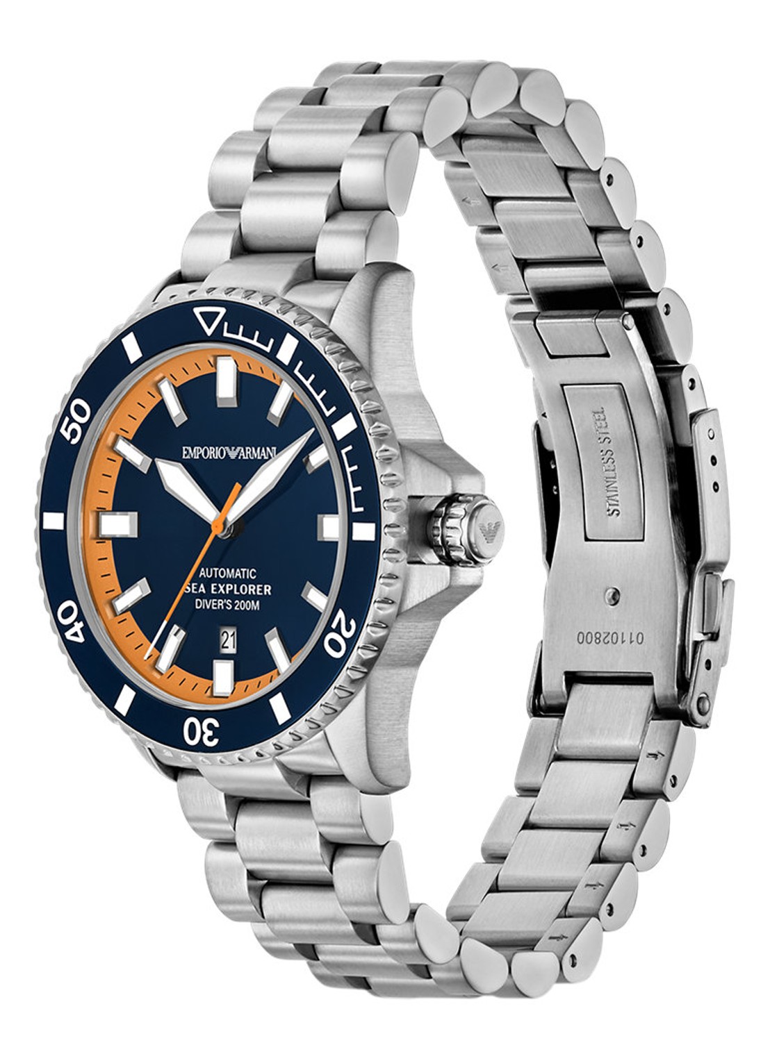 Armani Horloge AR60090 - detail 4 zilver