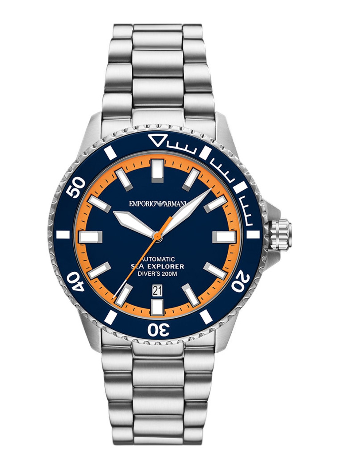 Armani Horloge AR60090 - voorkant 6 zilver