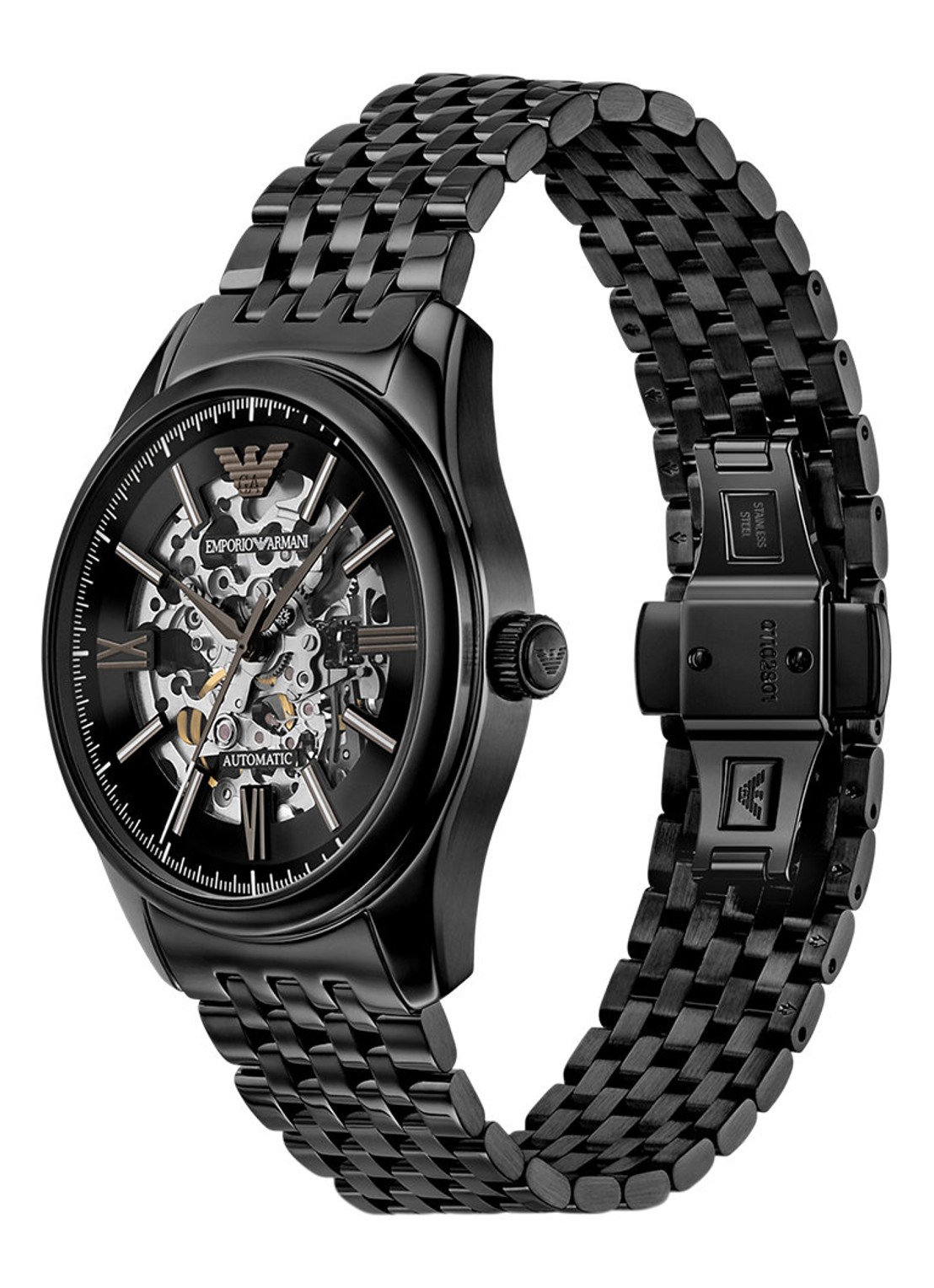 Armani Horloge AR60093 - detail 4 zwart