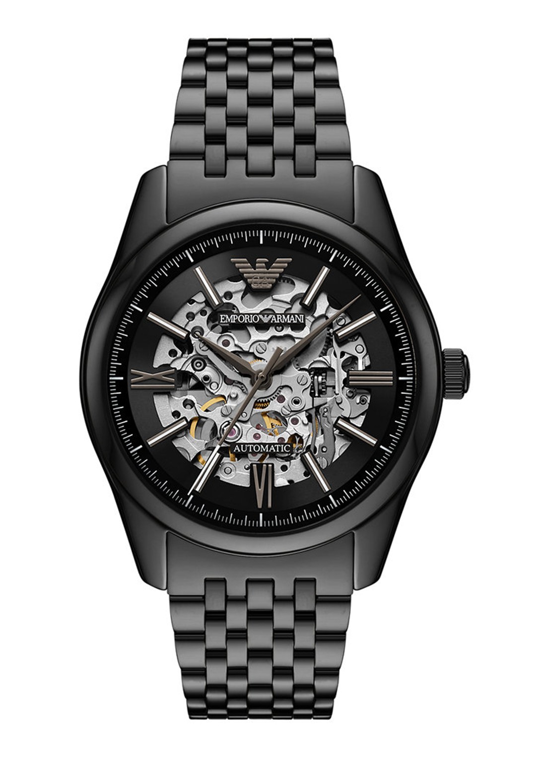 Armani Horloge AR60093 - voorkant zwart