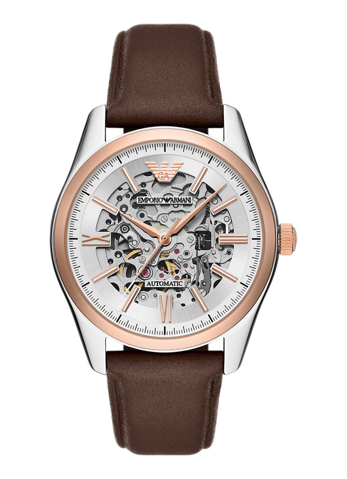 Armani Horloge AR60094 - voorkant 6 zilver