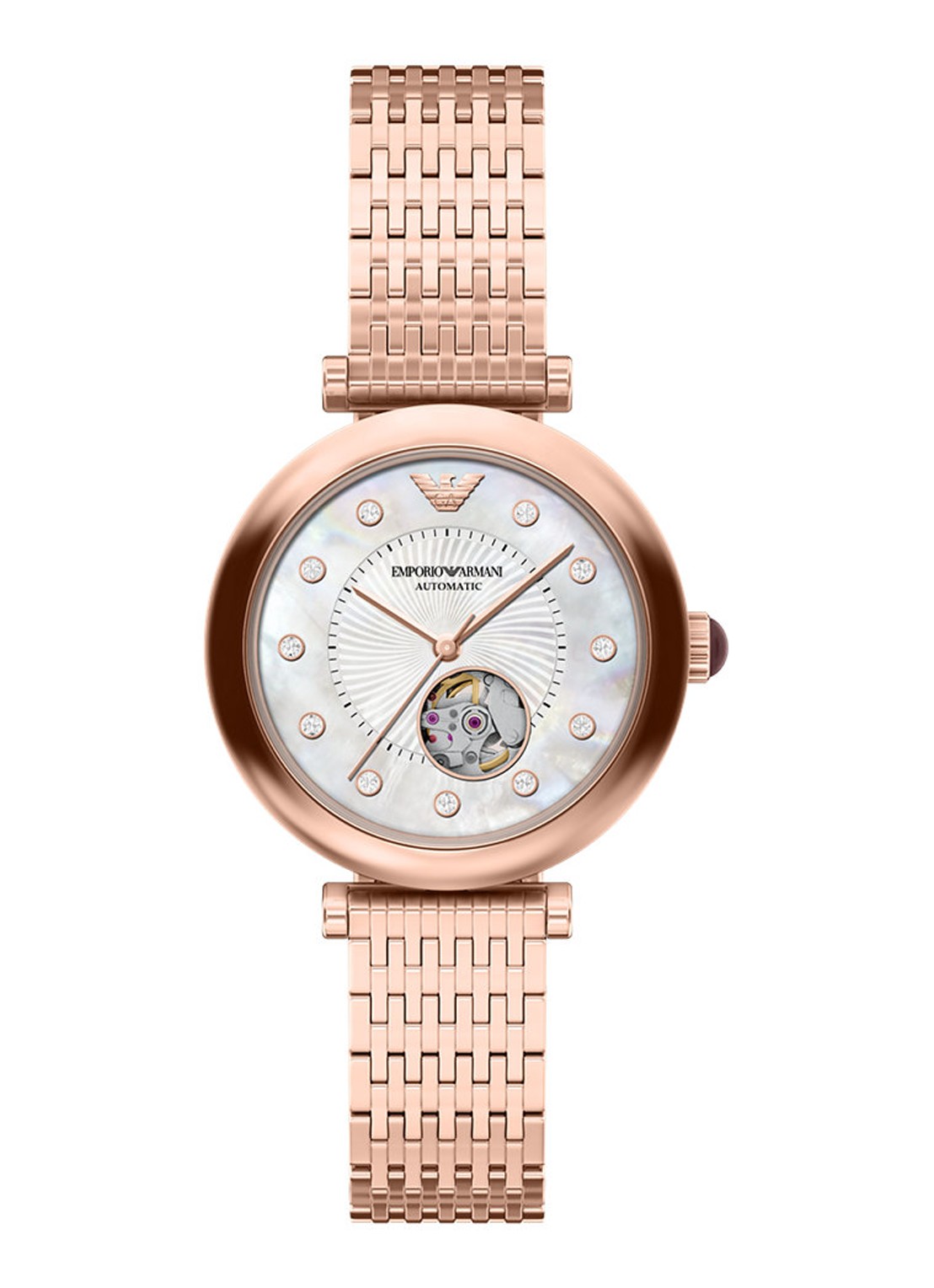 Armani Horloge AR60096 - voorkant roségoud