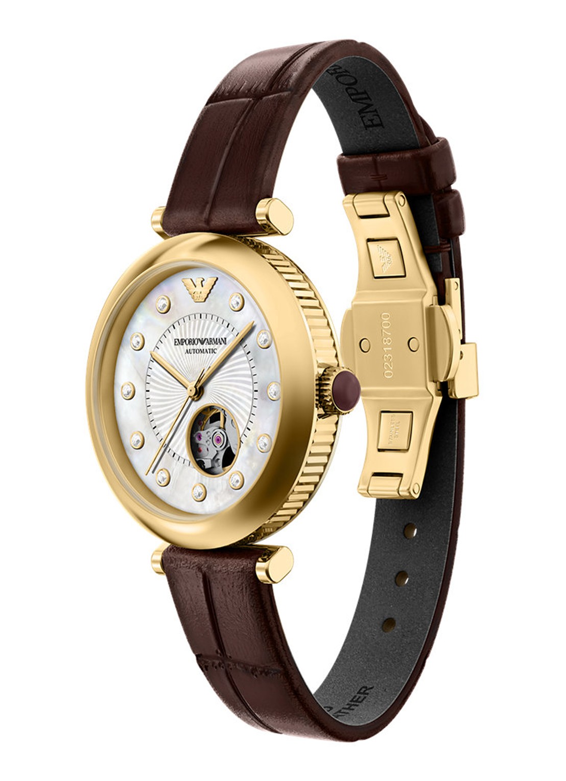 Armani Horloge AR60097 - detail 4 goud