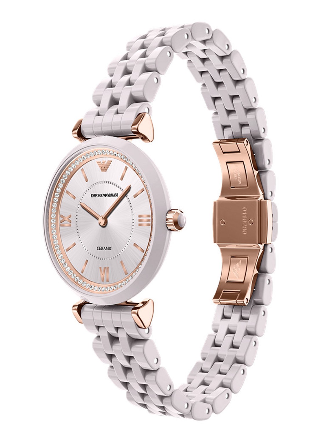 Armani Horloge AR70019 - detail 4 lichtgrijs