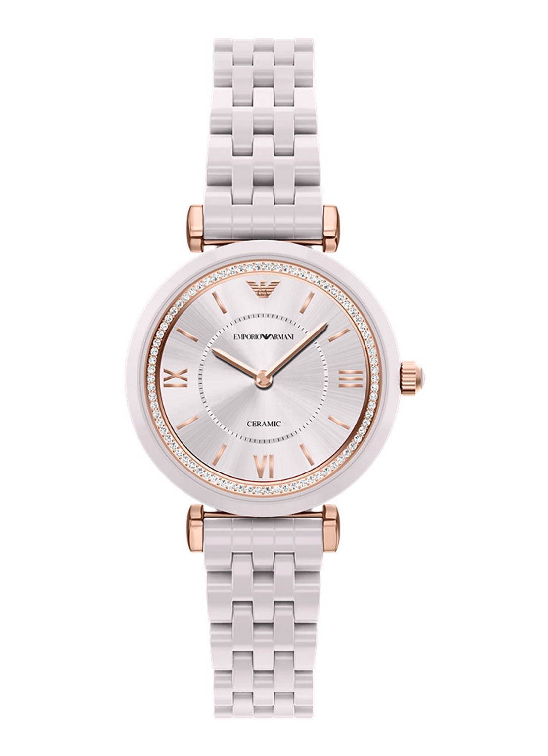 Armani Horloge AR70019 - voorkant 6 lichtgrijs