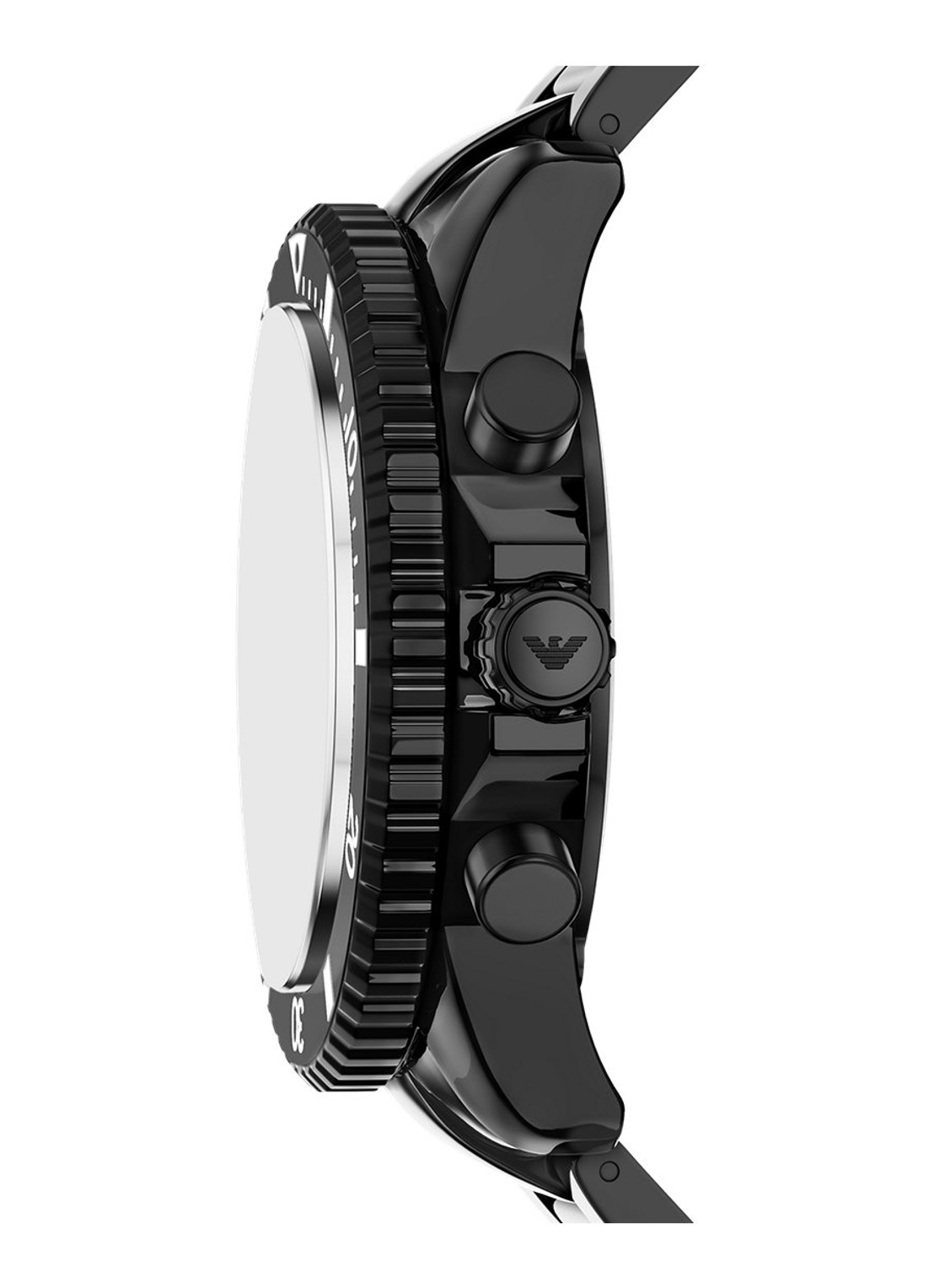 Armani Horloge AR70022 - detail 2 zwart