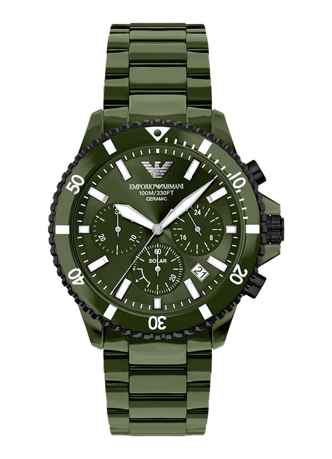 Armani Horloge AR70023 - voorkant groen